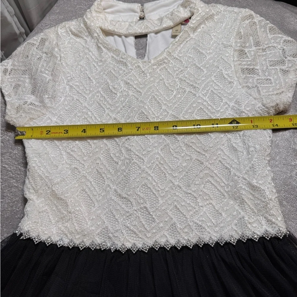 Speechless Elegant Cream and Black Kids Dress